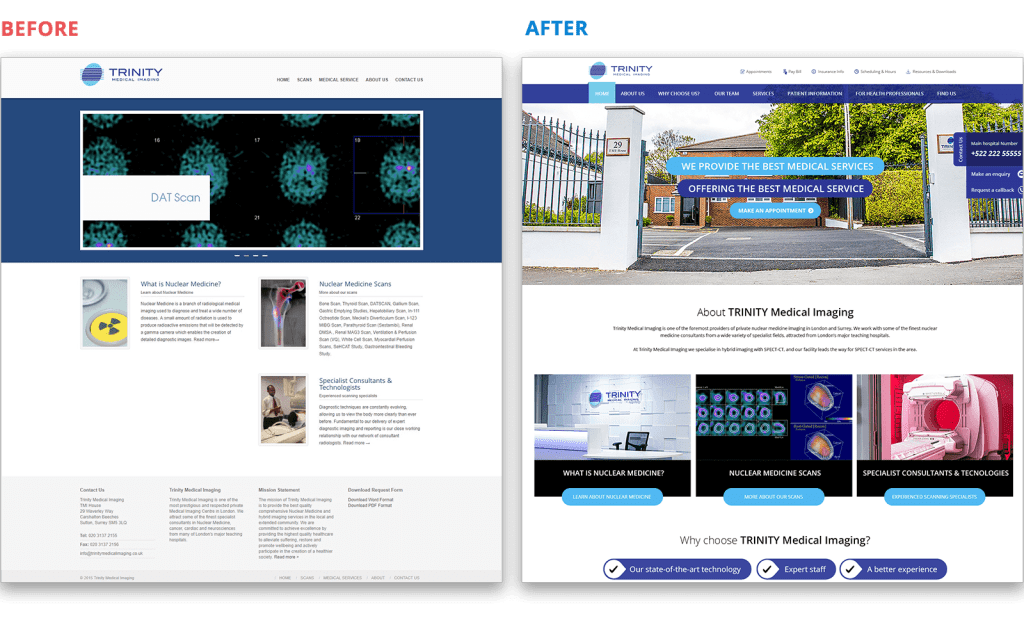 website redesign case study