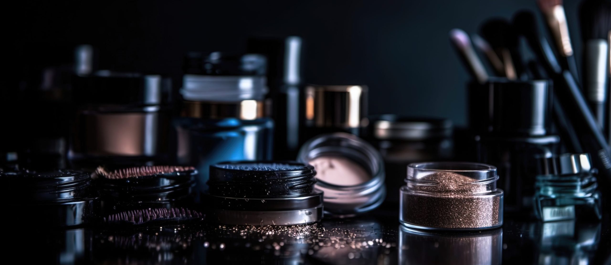 professional makeup products with black backdrop luxury beauty industry accessories generation ai scaled e1715596107794